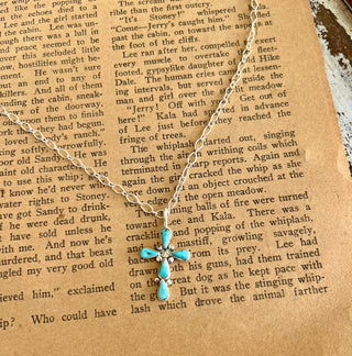 Turquoise Cross Necklace