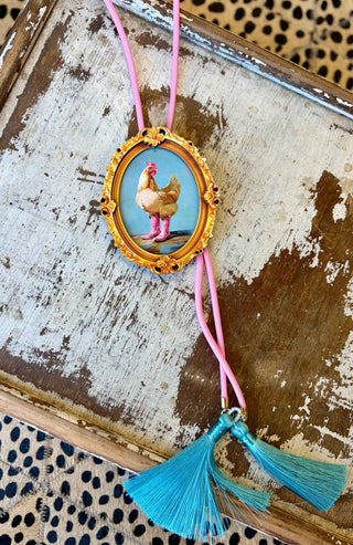 Kickin' Chicken Bolo Tie