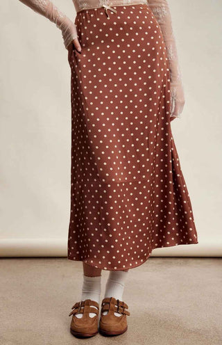 Sweet On You Polka Dot Maxi Skirt