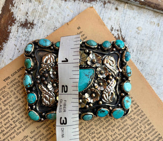 Turquoise Bronc Buckle