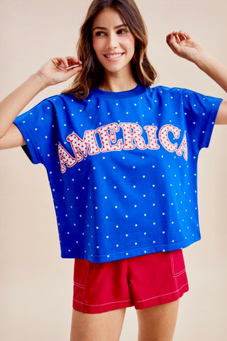 Polka Dot America Top