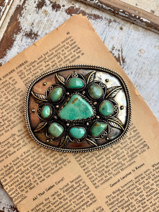 Turquoise Wildflower Buckle
