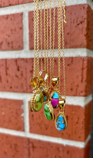 Palomino Turquoise Gold Necklace