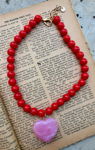 Sweet Heart Rodeo Beaded Necklace