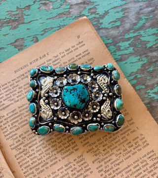 Turquoise Bronc Buckle