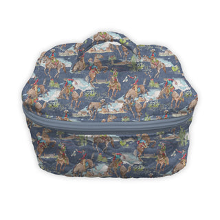 Birdie Chambray Quilted Travel Case