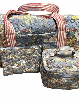 Birdie Chambray Small Makeup Bag
