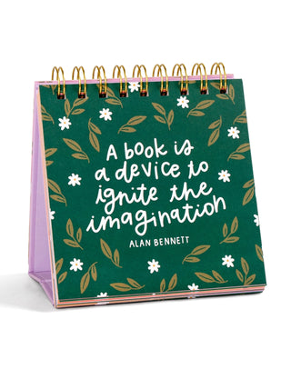 52 Weeks Of Book Lover Quotes - Desk Flip Calendar
