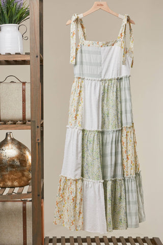 Patchwork Maxi Dress