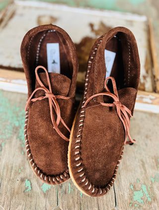 Brown Suede Muleys (Size 7) image 1