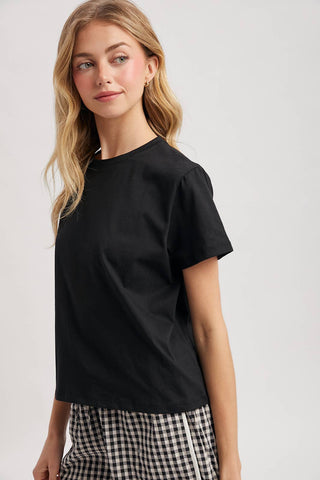 Basic Black Crop Tee